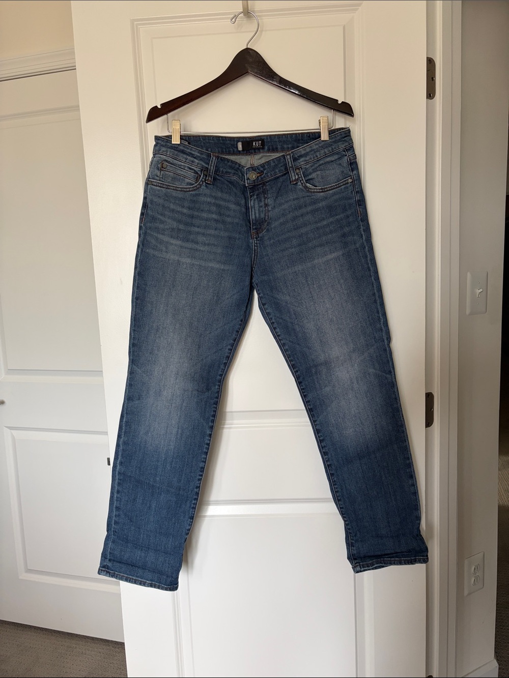 Kut from the Kloth Women's Blue Boyfriend Jeans